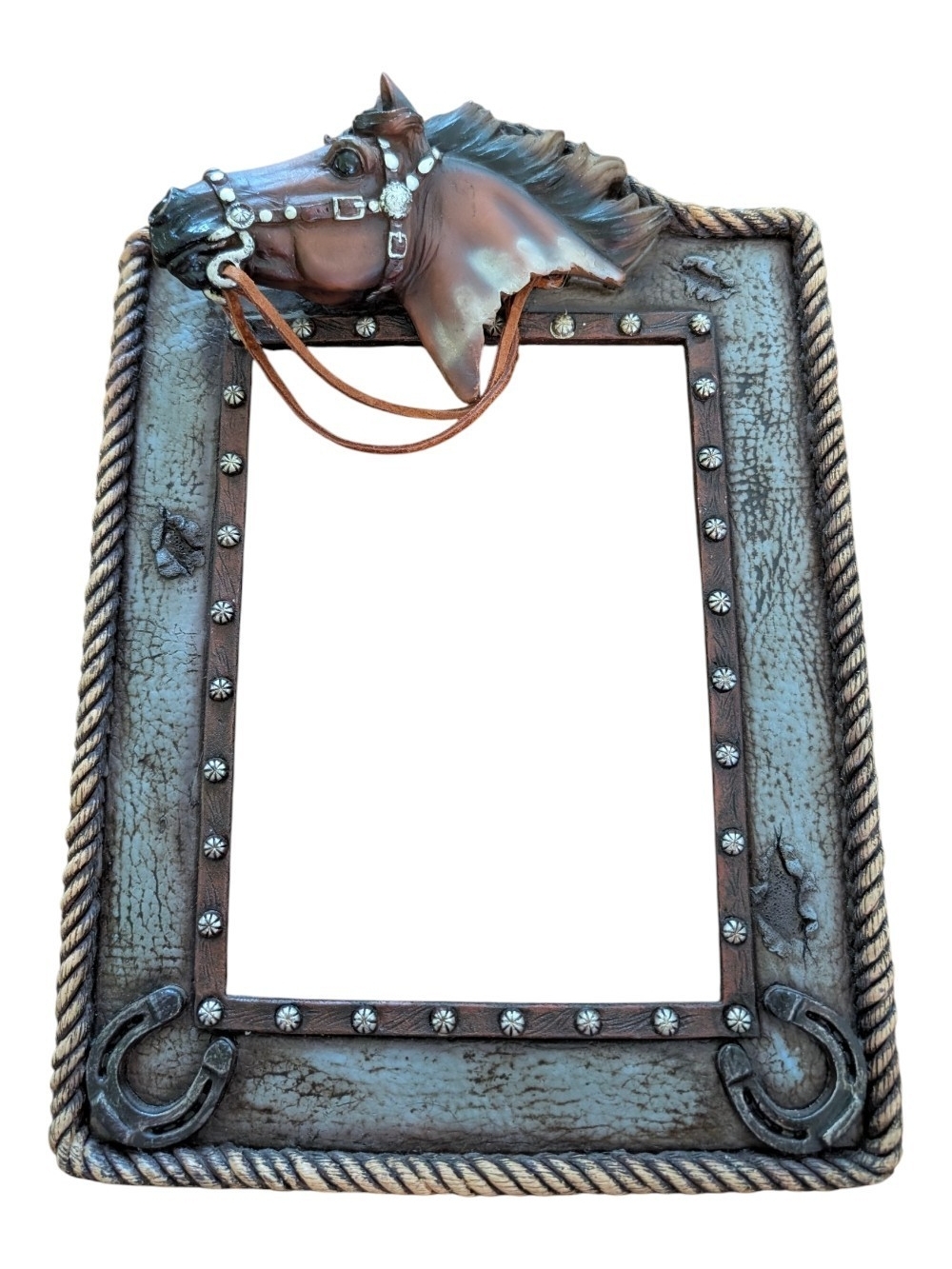 Rustic Horse Head Picture Frame